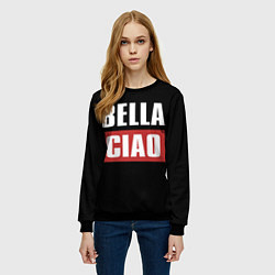 Свитшот женский Bella Ciao, цвет: 3D-черный — фото 2