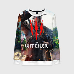 Свитшот женский The Witcher, цвет: 3D-белый