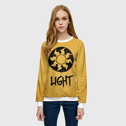 Свитшот женский Emblems Light, цвет: 3D-белый — фото 2
