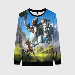 Свитшот женский HORIZON ZERO DAWN, цвет: 3D-черный
