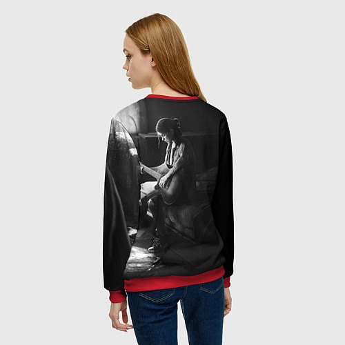 Женский свитшот The last of us part 2 ЭЛЛИ / 3D-Красный – фото 4