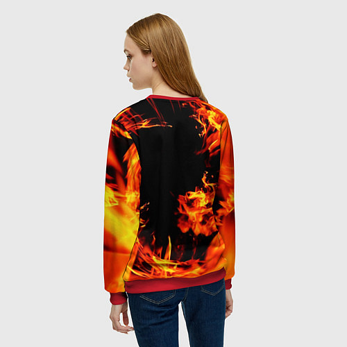 Женский свитшот FAIRY TAIL ХВОСТ ФЕИ / 3D-Красный – фото 4