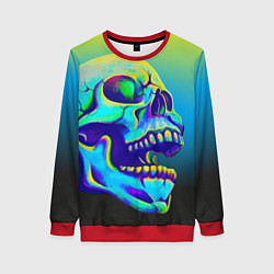 Женский свитшот Neon skull