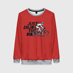 Свитшот женский Just Enjoy the Ride Z, цвет: 3D-меланж