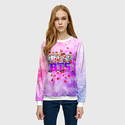 Свитшот женский БТС BTS, цвет: 3D-белый — фото 2