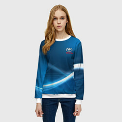 Свитшот женский TOYOTA, цвет: 3D-белый — фото 2