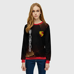 Свитшот женский PORSCHE, цвет: 3D-красный — фото 2
