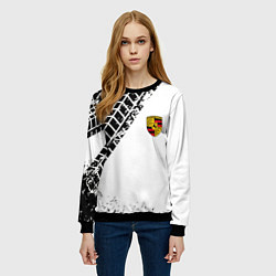 Свитшот женский PORSCHE, цвет: 3D-черный — фото 2