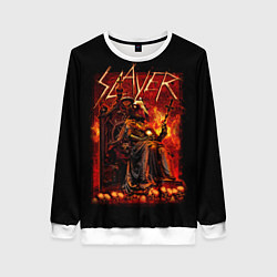 Свитшот женский Slayer, цвет: 3D-белый