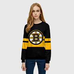 Свитшот женский BOSTON BRUINS NHL, цвет: 3D-черный — фото 2