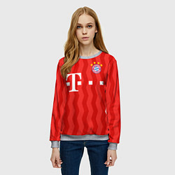 Свитшот женский FC Bayern Munchen униформа, цвет: 3D-меланж — фото 2