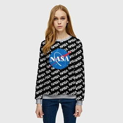 Свитшот женский NASA, цвет: 3D-меланж — фото 2