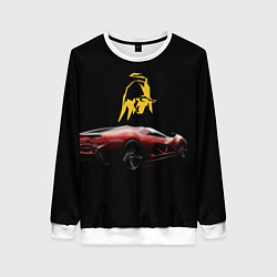 Свитшот женский Lamborghini - motorsport, цвет: 3D-белый