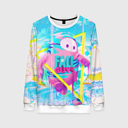 Свитшот женский Fall Guys, цвет: 3D-белый