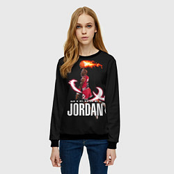 Свитшот женский MICHAEL JORDAN, цвет: 3D-черный — фото 2