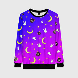 Свитшот женский СЭЙЛОР МУН, цвет: 3D-черный