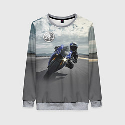 Свитшот женский Yamaha, цвет: 3D-меланж