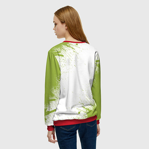 Женский свитшот Авокадо / 3D-Красный – фото 4