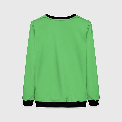 Женский свитшот Удачливый лис / 3D-Черный – фото 2