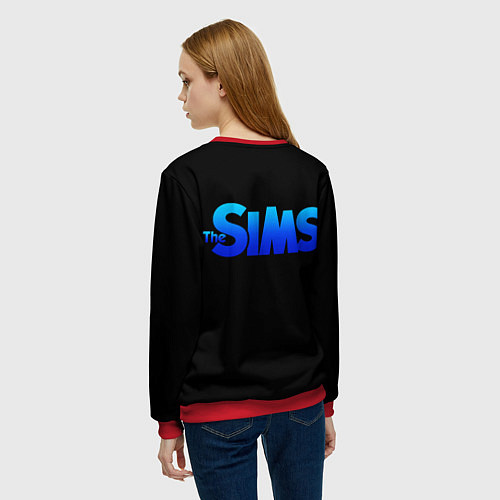 Женский свитшот The Sims Plumbob / 3D-Красный – фото 4