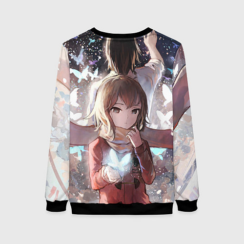 Женский свитшот Город в котором меня нет / 3D-Черный – фото 2