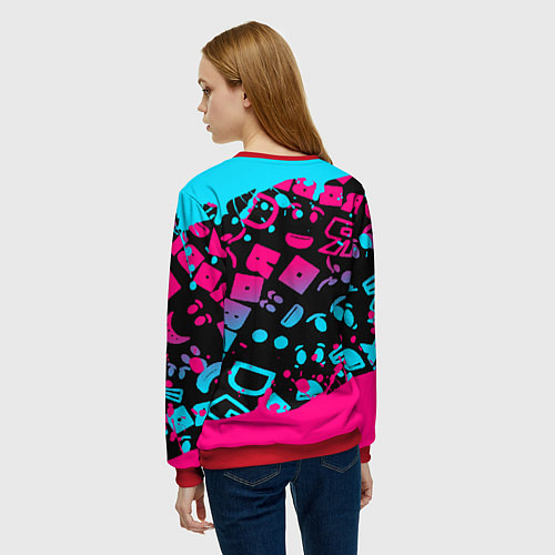 Женский свитшот Roblox / 3D-Красный – фото 4