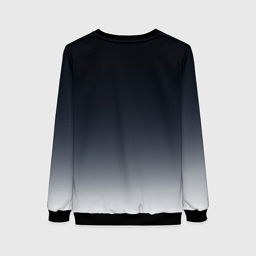 Женский свитшот Градиент / 3D-Черный – фото 2
