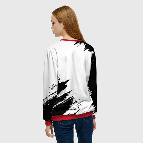 Женский свитшот METALLICA МЕТАЛЛИКА / 3D-Красный – фото 4