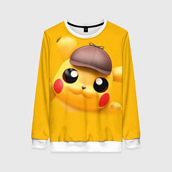 Свитшот женский Pikachu Pika Pika, цвет: 3D-белый