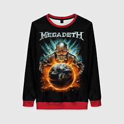 Свитшот женский Megadeth, цвет: 3D-красный