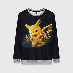 Свитшот женский Pikachu Pika Pika, цвет: 3D-меланж