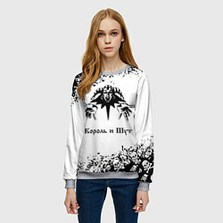 Свитшот женский КОРОЛЬ И ШУТ, цвет: 3D-меланж — фото 2