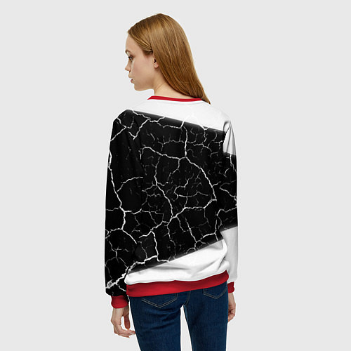 Женский свитшот КОРОЛЬ И ШУТ / 3D-Красный – фото 4