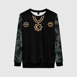 Свитшот женский Akhmat fight club, цвет: 3D-черный