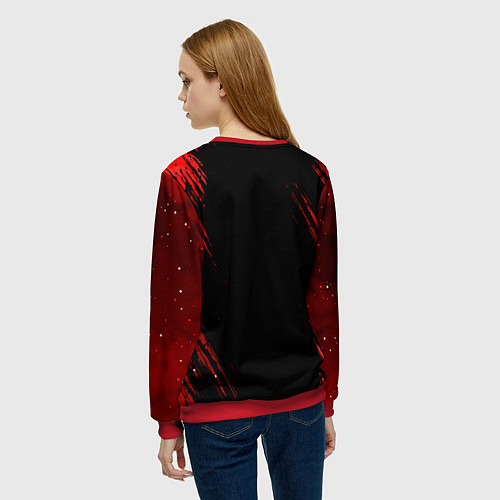 Женский свитшот AMONG US - MONSTER / 3D-Красный – фото 4