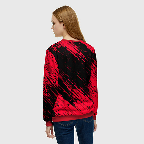 Женский свитшот BAYERN MUNCHEN БАВАРИЯ / 3D-Красный – фото 4