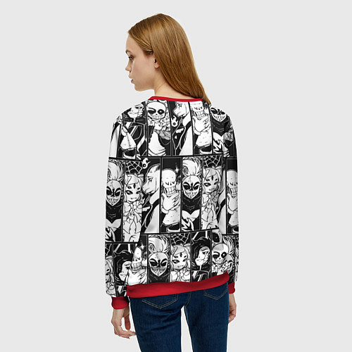 Женский свитшот UNDERTALE / 3D-Красный – фото 4