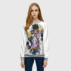 Свитшот женский JOJO, цвет: 3D-меланж — фото 2
