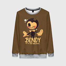 Свитшот женский Bendy And The Ink Machine, цвет: 3D-меланж
