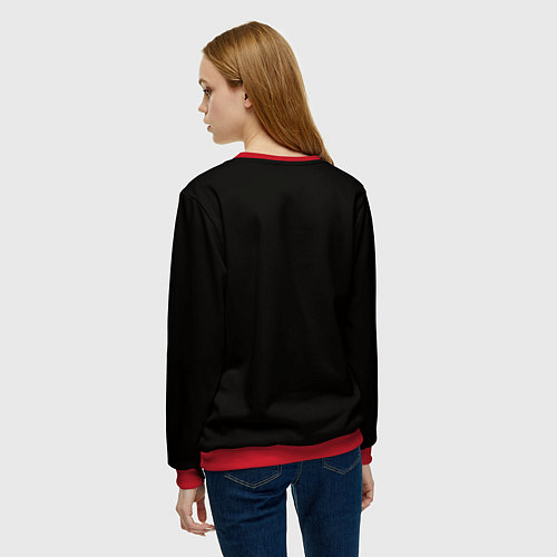 Женский свитшот Bendy And The Ink Machine / 3D-Красный – фото 4