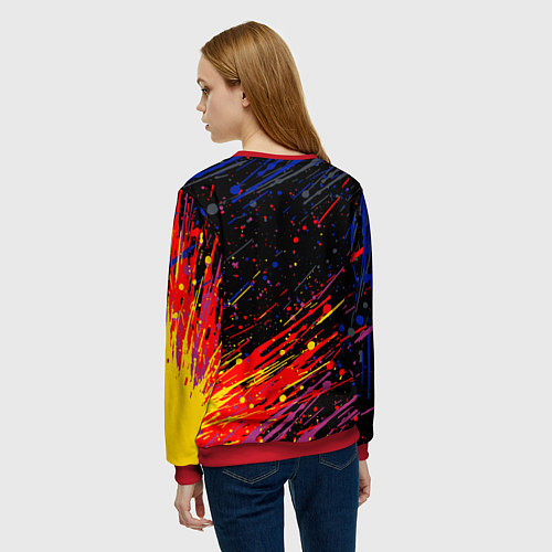 Женский свитшот AMONG US / 3D-Красный – фото 4