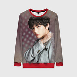 Свитшот женский BTS Ким Тэ Хён, цвет: 3D-красный