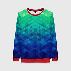 Женский свитшот Неоновые ромбы