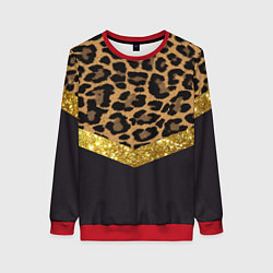 Женский свитшот Леопардовый принт