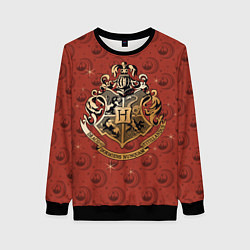 Свитшот женский Hogwarts, цвет: 3D-черный
