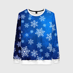 Женский свитшот Новый Год Снежинки
