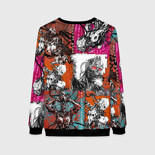 Женский свитшот Cyberpunk 2077 / 3D-Черный – фото 2