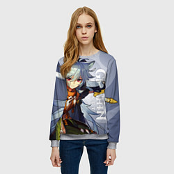 Свитшот женский GENSHIN IMPACT, РЭЙЗОР, цвет: 3D-меланж — фото 2