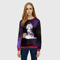 Свитшот женский Genshin Impact, цвет: 3D-красный — фото 2