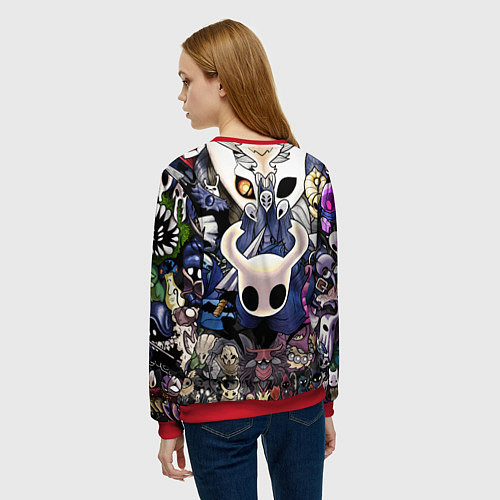 Женский свитшот HOLLOW KNIGHT / 3D-Красный – фото 4